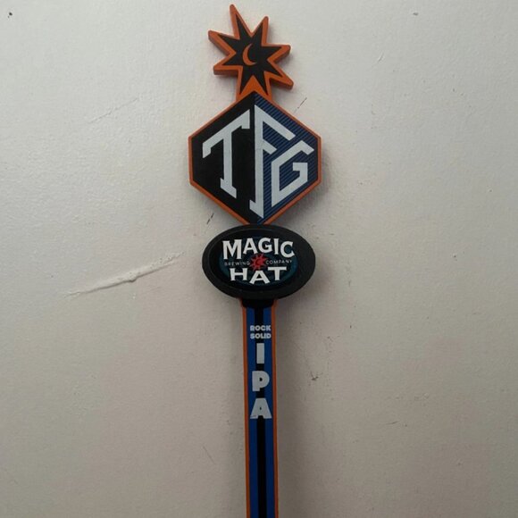 Magic Hat Brewing Company TFG Rock Solid IPA Beer Tap Handle 14" Tapper Bar RARE - Picture 1 of 6